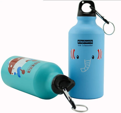 Adorable Animal-Themed 500ML Portable Sports Water Bottle – Aluminum, Perfect for Biking, Camping & Kids