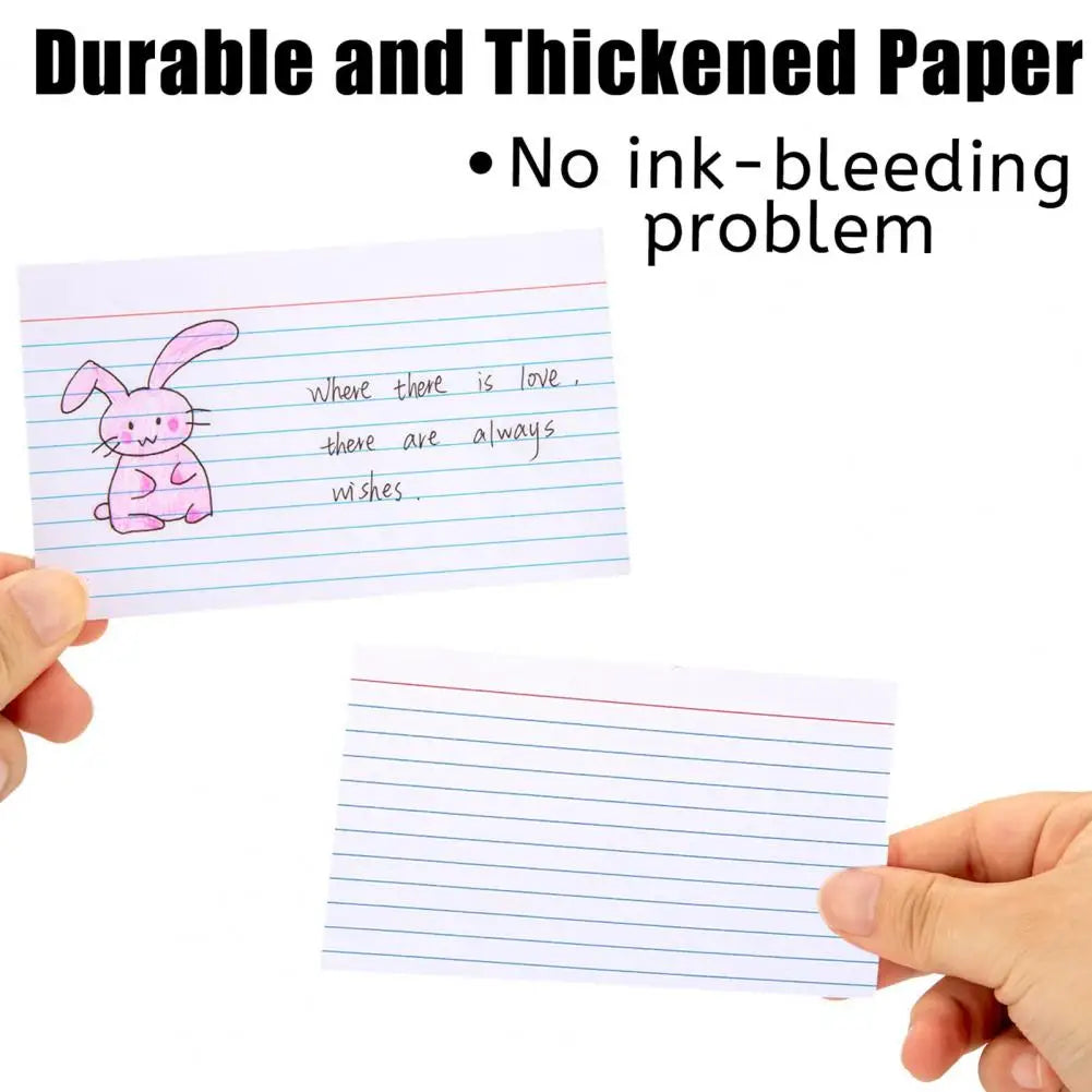 200-Pack Ruled Index Cards with Hanging Hole - Versatile Message and Note System for Office, School, and Home Organization
