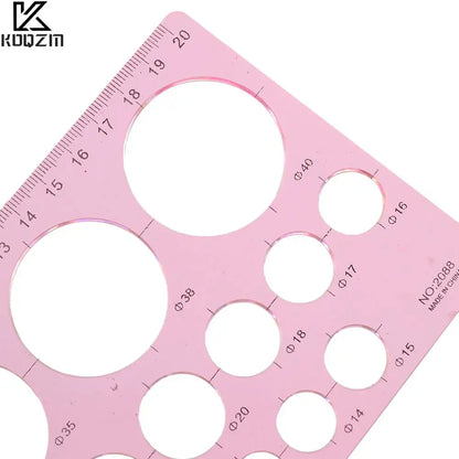 KOQZM Precision Quilling Ruler - Innovative DIY Circle Template for Origami and Paper Crafts, Random Color