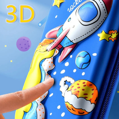 Enchanting 3D EVA Cartoon Pencil Case - Spacious & Durable Pen Holder for Kids
